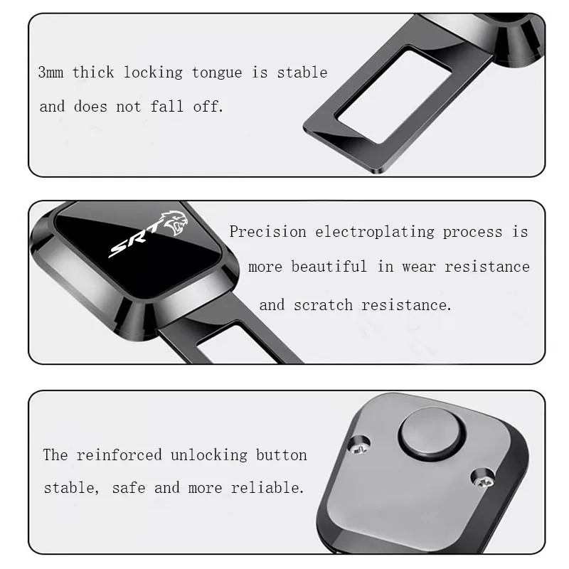 닷지 SRT 차량용 안전벨트 연장 플러그 버클 시트벨트 클립 조절식 익스텐더