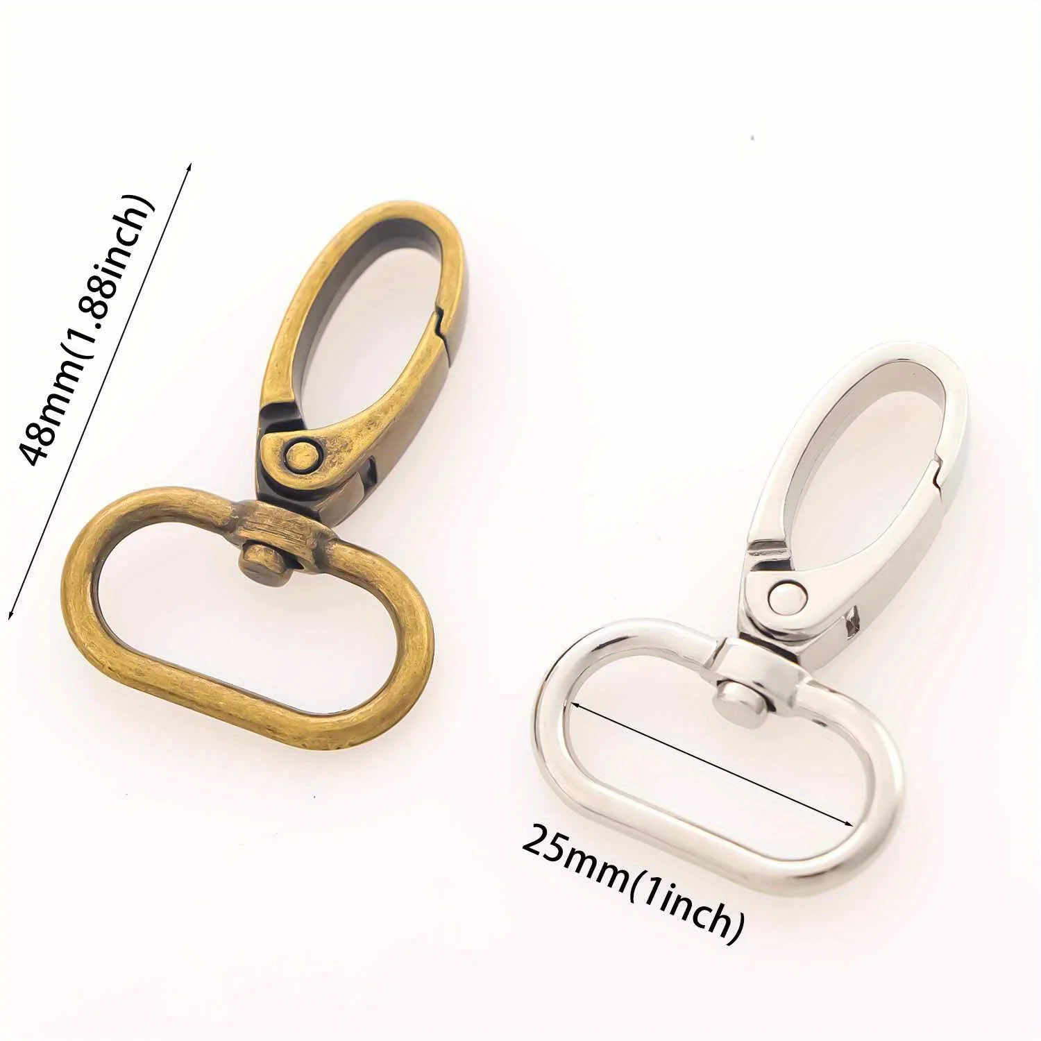 Swivel lobster clasp 5pcs Strap Bag Metal Buckles Webbing Belt Snap Hooks Keyring Carabiner DIY Accessories