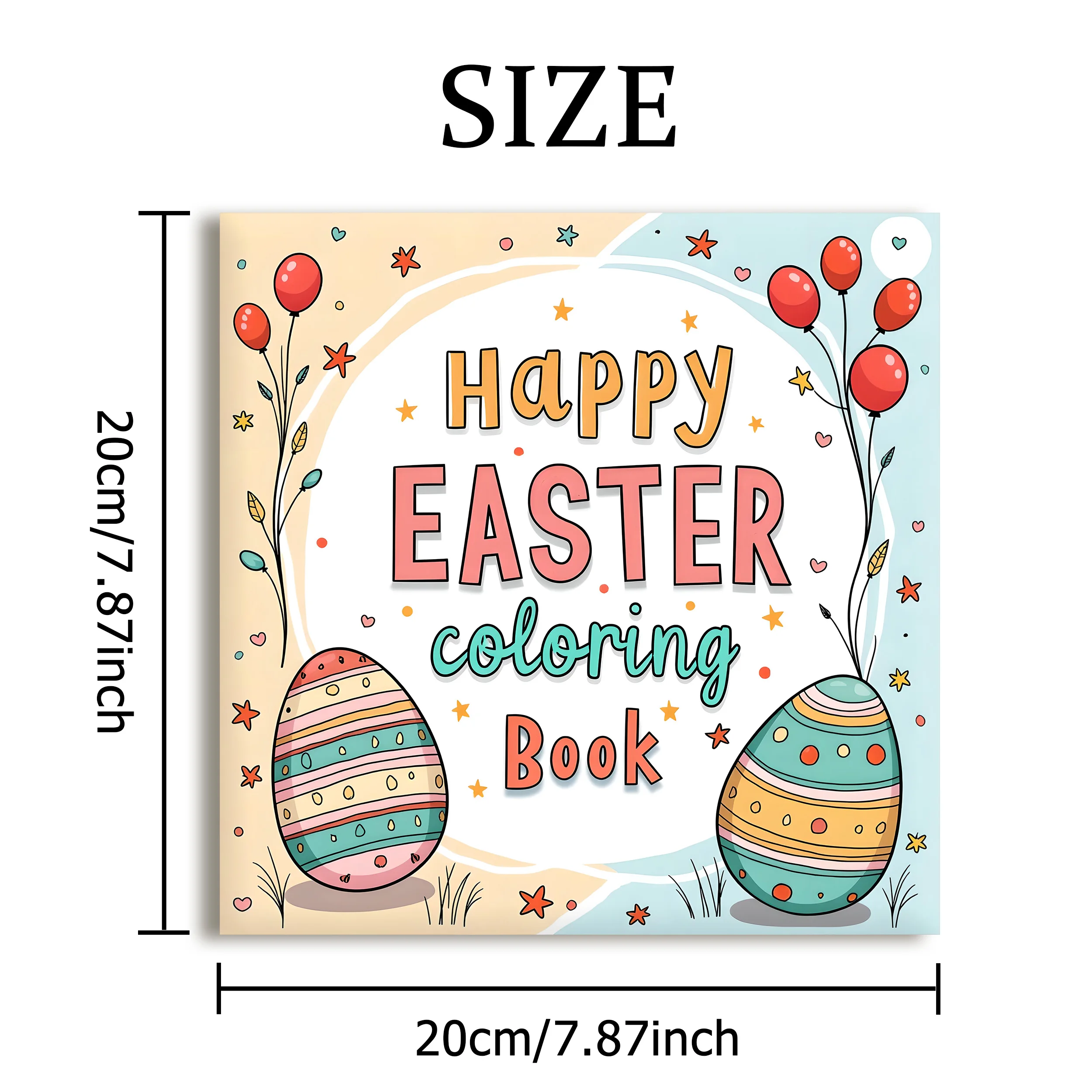 The Coloring Book Easter Theme for Adults and Teens Features Cute Bunnies and Eggs, Happy Easter Holiday Gifts 2