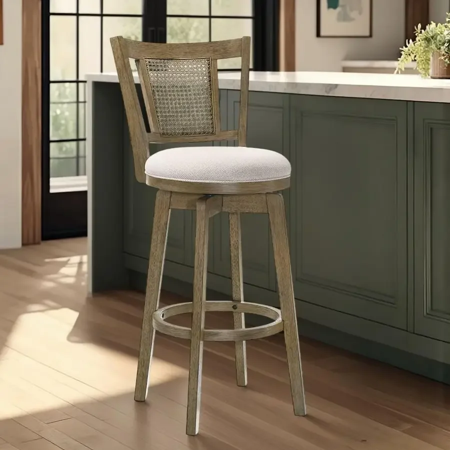 Set of 3 Swivel Counter Barstool 1