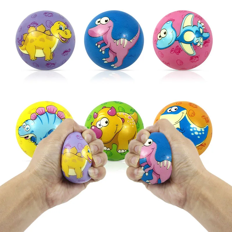 

Funny Cartoon Dinosaur Bouncy Balls Dino Party Gifts Jumping Elastic Rubber Balls Kids Boys Happy Dinosaur Birthday Party Favors