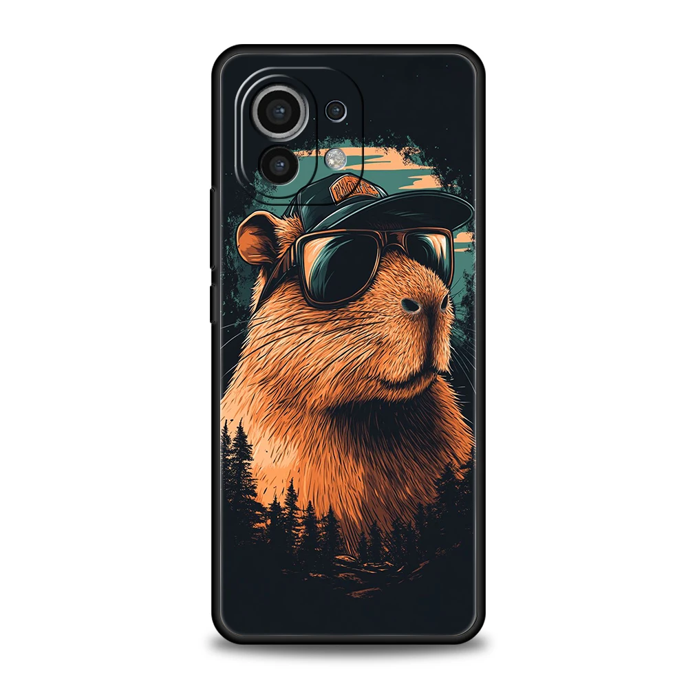 Cute Cartoon Capybara Shockproof Soft TPU Phone Case Cover