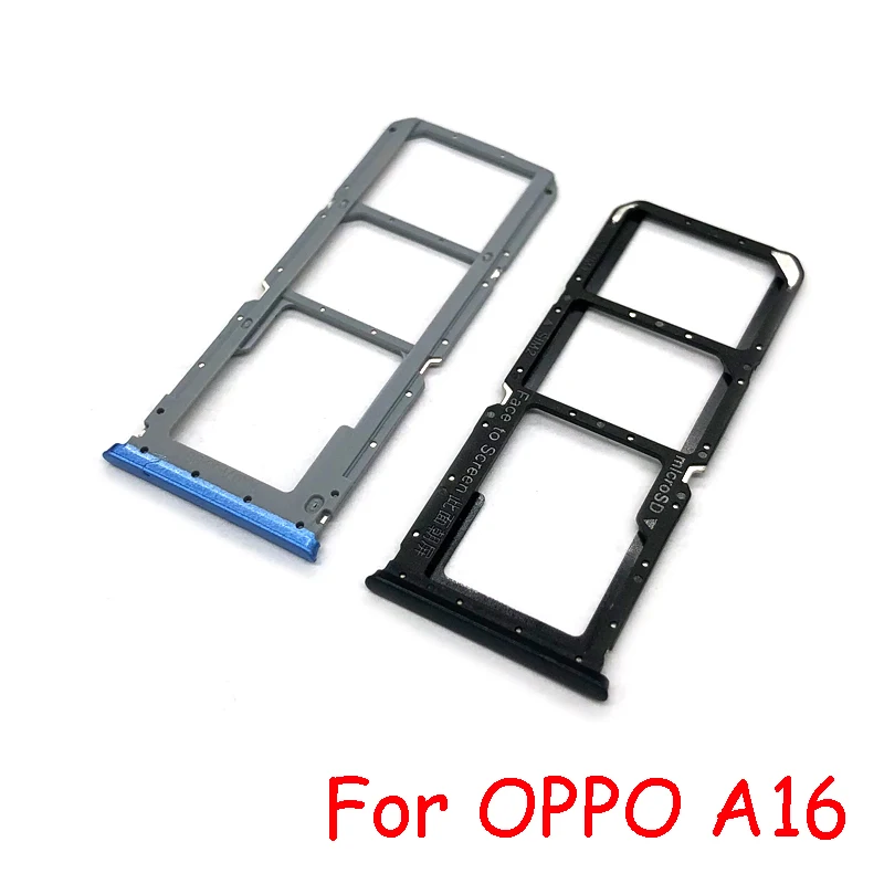 Phone SIM Tray Holder Sim Tray Holder For OPPO A15 A15S / A16 SIM Card Tray Slot Holder Adapter Socket Repair Parts
