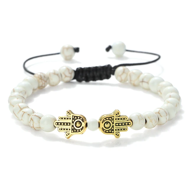 Bracelets en malachite naturelle de 6 mm pour hommes, bracelets de poignet faits à la main, réglables, mode, pour femmes, bijoux de guérison énergétique Bouddha, cadeau pour couple
