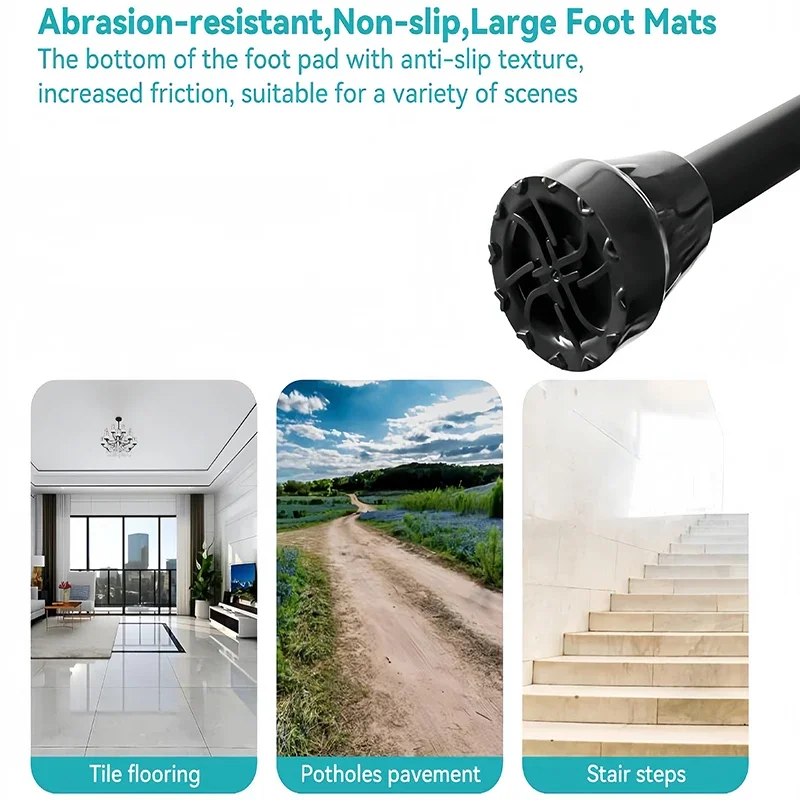 Foldable Forearm Crutches for Walking Adjustable Crutch with Anti-Drop Cuff Adult Elbow Crutch Walking Stick