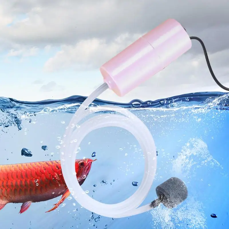 Winzige Wasserpumpe USB-geladene Mini 5V Aquarium Sauerstoff pumpe Angeln  Oxygen ator Tauch pumpe mit stabiler Luft freigabe für Fische - AliExpress