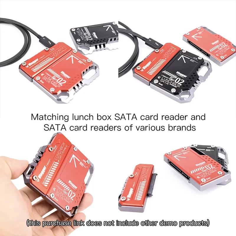Vlogger Photography Accessories Memory Card Box Aluminum-magnesium Alloy Card Re