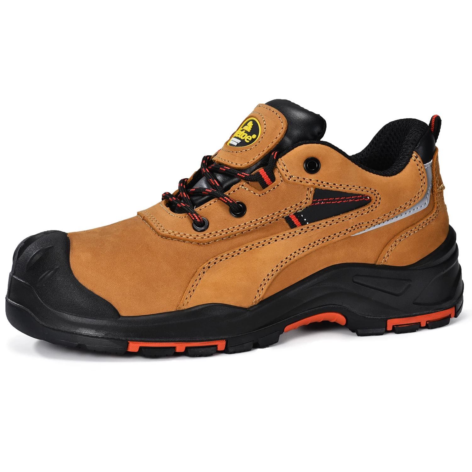 

L-7510 Safety Shoes, Anti-Static, Waterproof, Breathable Leather, Comfortable Insole, Composite Toe Overcap, Kevlar Plate