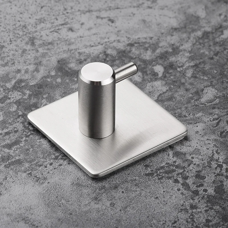 1 PCS Stainless Steel Wall Hooks Towel Clothes Rack Kitchen Bathroom Multi-Purpose Hangers Heavy Duty Hooks