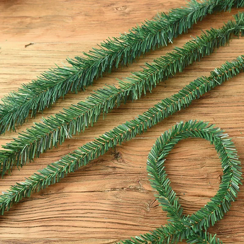 

5.5m Christmas Garland Artificial Rattan for Home Christmas Decoration Xmas Tree Ornaments New Year Outdoor Indoor DIY Decor