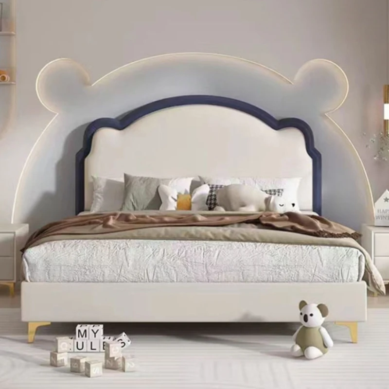 Letti Matrimoniali Per Bambini In Legno Massello Design Floor Princess King Size Letti Per Bambini Toddler Luxury Mueble Infantil Furniture Sr50Cb