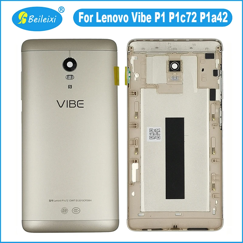 

For Lenovo Vibe P1 P1c72 P1a42 P1c58 Battery Back Cover Door Panel Housing Case Protective Durable Rear Door Cover