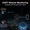 Wireless Meat Thermometer Digital Bluetooth Probes with HD Display & APP Remote Monitoring for Rotisserie Grill BBQ Smoker Steak 4