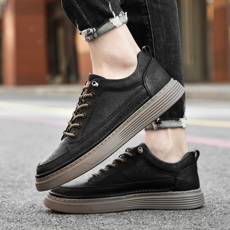 Mens Shoes Summer Genuine Leather Oxford Shoes Breathable Outdoor Sneakers Handmade Leather Casual Walking Shoes