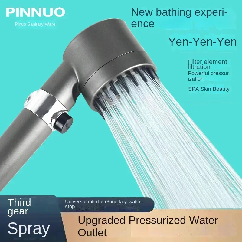 Hot 3 Modes Shower Head High Pressure Showerhead Portable Filter Rainfall Faucet Tap Bathroom Bath Home Innovative Accessories