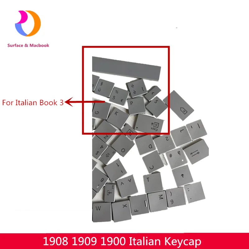 Keycap For Microsoft Surface Book 3 1908 1907 1909 1900 Key Cup IT Italian 13.5 15inch