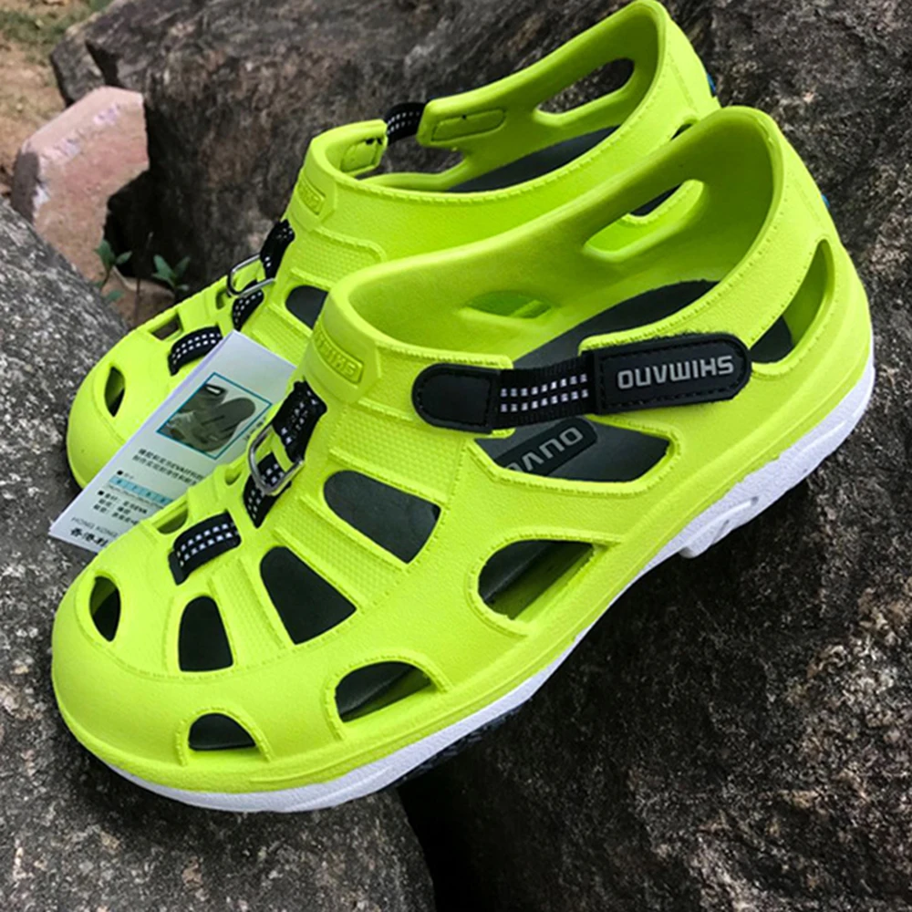 Fly Fishing Shoes Fish Sandals Upstream Shoe Wading Fishing Special Outdoor Boat Waterproof Non-slip Hole Shoes Sandals