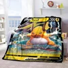 Pokemon Anime Card Blanket Cute Flannel Fluffy Throw Camping Blankets for Children Sofa Throw Thin Picnic Blanket Fashion Gifts 5