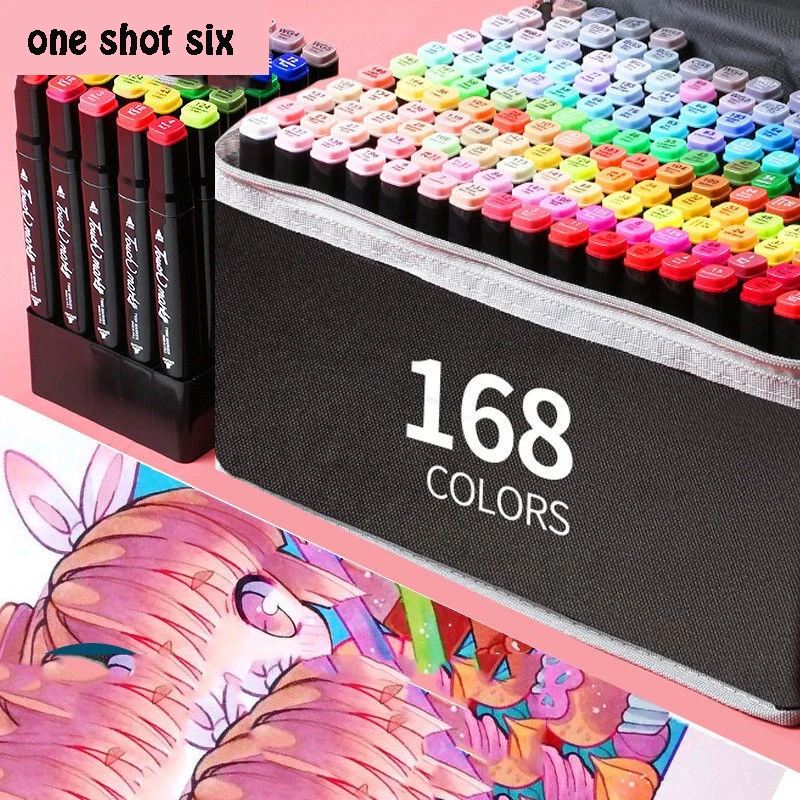 30/40/60/80 Color Markers Alcohol Felt Pen Manga Sketching Markers Dual Brush Art School Supplies Drawing Set School Supplies 30 40 60 80 color markers alcohol felt pen manga sketching markers dual brush art school supplies drawing set school supplies