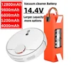 Replacement Battery for Xiaomi Roborock, Robotic Vacuum Cleaner, S55, S60, S65, S50, S51, S5 MAX, S6 Parts, 14.4V, 12800mAh 2