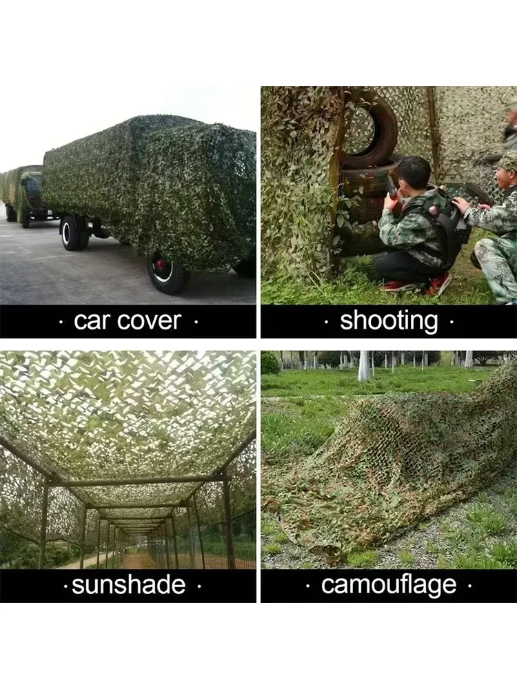 Camouflage Net Hunting Blackout Curtains Suitable for Sunshade Camping Shooting Theme Party Decoration
