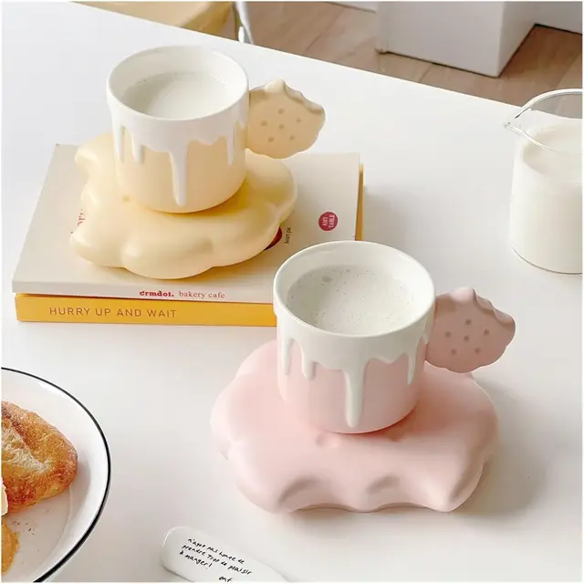 Ceramic mugs, mugs, coffee cups and teacups for  use, delicate cups, , mugs, biscuits, coffee cups and saucers, ceramic cups, hi 3