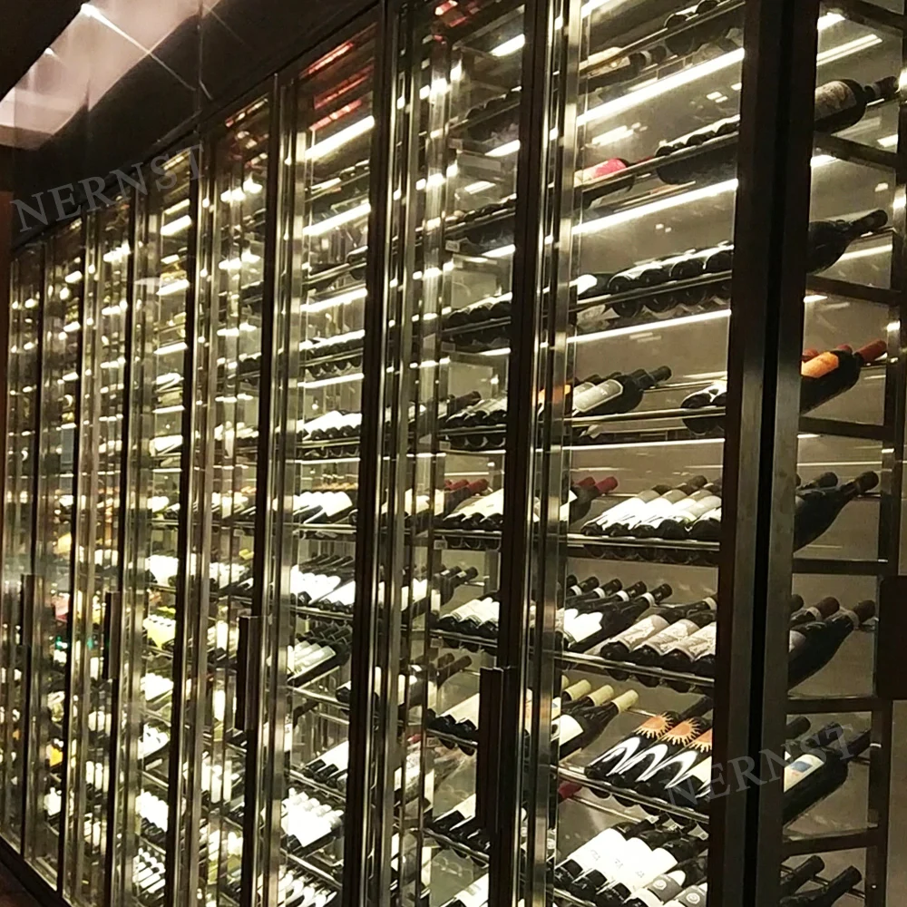 Wholesale High Quality Stainless Steel Electric Glass Display Wine Cellar Cooling Unit Fridge Refrigerator Red Wine Cooler - Image 4