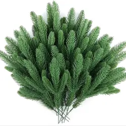 Set of Artificial Pine Branches - 6 Pcs (Green)