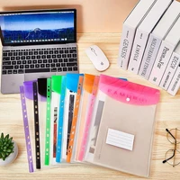 12-Piece File Holder, Binder Dividers with Snaps, Fits 2/3/4/11 Binders, 6 Colors 2