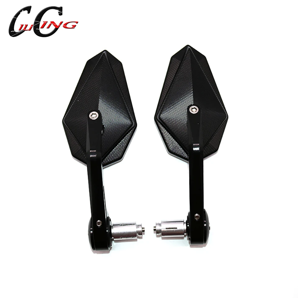 モーターサイクルミラー,ガラスハンドルバー付きブラックモーター