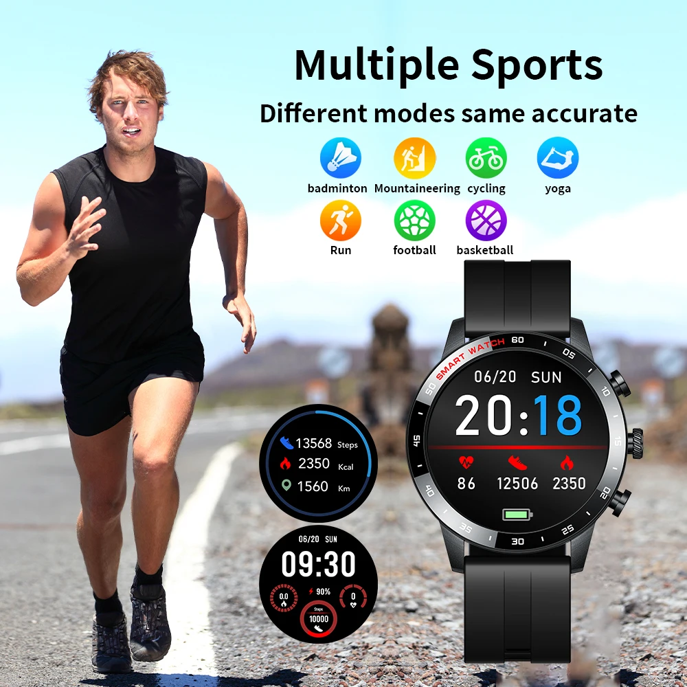 CURREN 2022 Ʈ ġ Men 3 Side Buttons Custom Watch Face    Smartwatch 360*360 HD ū ȭ