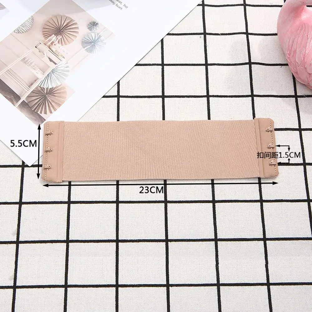 Invisible Adjustable 3 Hooks Solid Color Elastic Band Bra Buckle Extension Buckle Bra Accessories Transparent Bra Extender