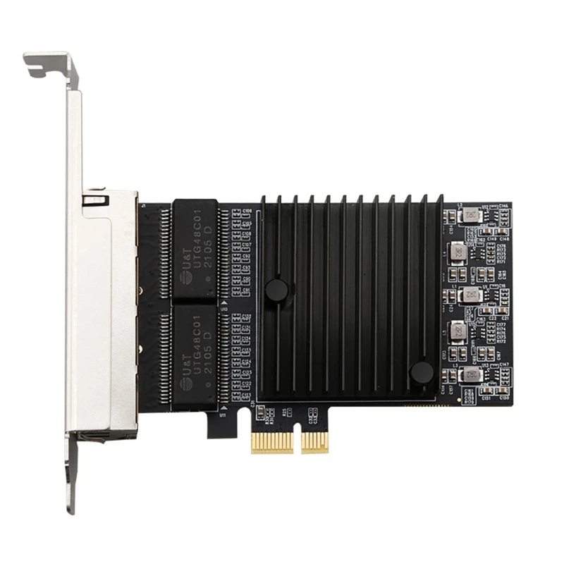 

4-портовый PCI для сетевой карты Express 1000 Мбит/с Gigabit Ethernet PCIe RJ45 LAN Adap