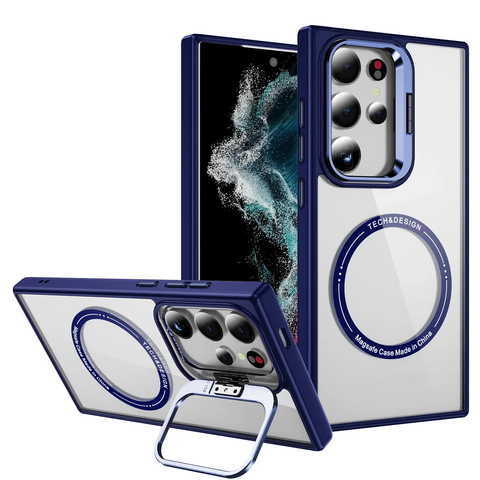 Magnetic Acrylic Transparent Phone Case - Shockproof Protective Cover