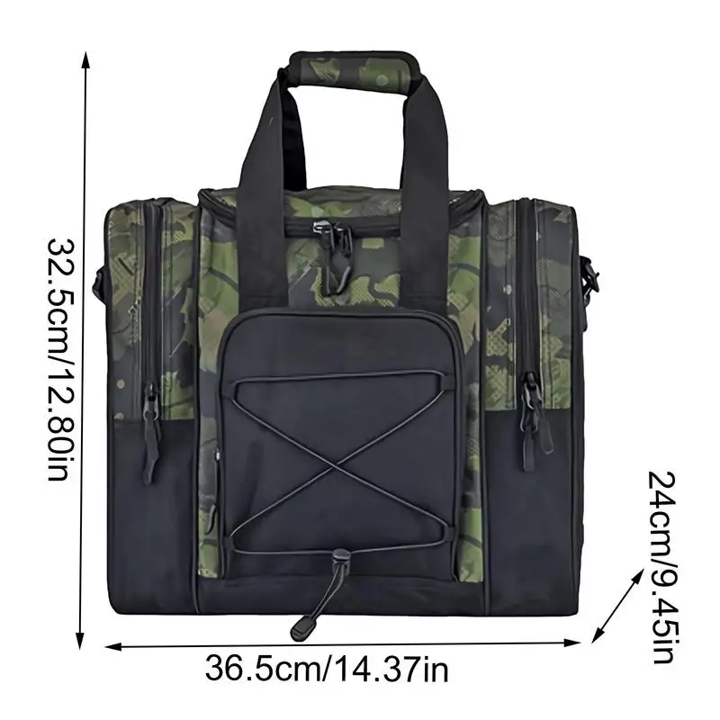 Bowling Ball Bag Bowling Ball Tote Bag 1 Multifunctional Handbag Padded Interior Adjustable Belt Fits Shoes