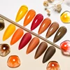 MEET ACROSS 7ml Vintage Amber Gel Polish Translucent Jelly Nail Gel Soak Off Uv Led Semi Permanent Manicure Nail Polish 5