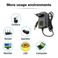 Блок питания камеры 1 м, адаптер питания постоянного тока 12 В, 2 А для камеры видеонаблюдения/IP-камеры/видеорегистратора/принтера/светодиодного маршрутизатора/ — изображение 4