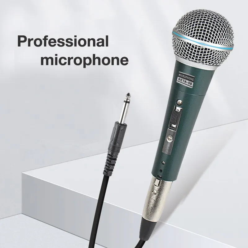 

High Quality Professional Handheld Wired Micrphone Mic Dynamic Microphone For BETA58 Shure Karaoke Live Vocal Performance