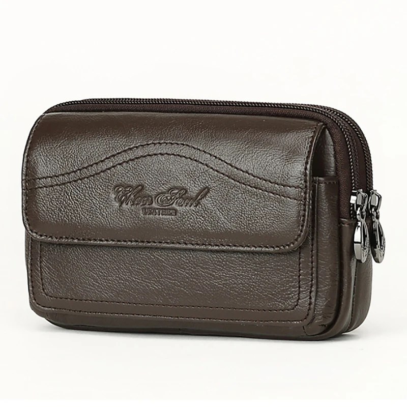 Sac Banane En Cuir Véritable SOTALA - Compact, Avec Passant De Ceinture, Pour Téléphone Et Cartes