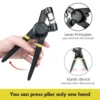 Grommet Tool Kit 3/8 Inch Handheld Eyelet Kit Manual Grommet Press Machine with 500 Pcs 10 Mm Grommets Manual Eyelet Kits 4
