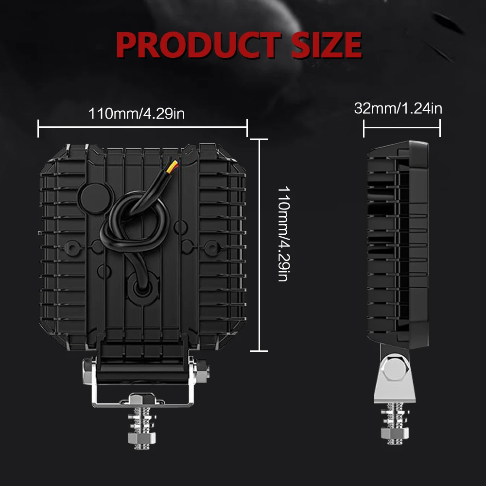 4" Work LED Headlight Light Auto Fog Light Led Light Bar Round Fog Light for Mot