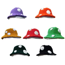 Lady Knit Sun Cap Prank Beach Photo Hat Female Bucket Cap Sweet Girl Fishing Hat