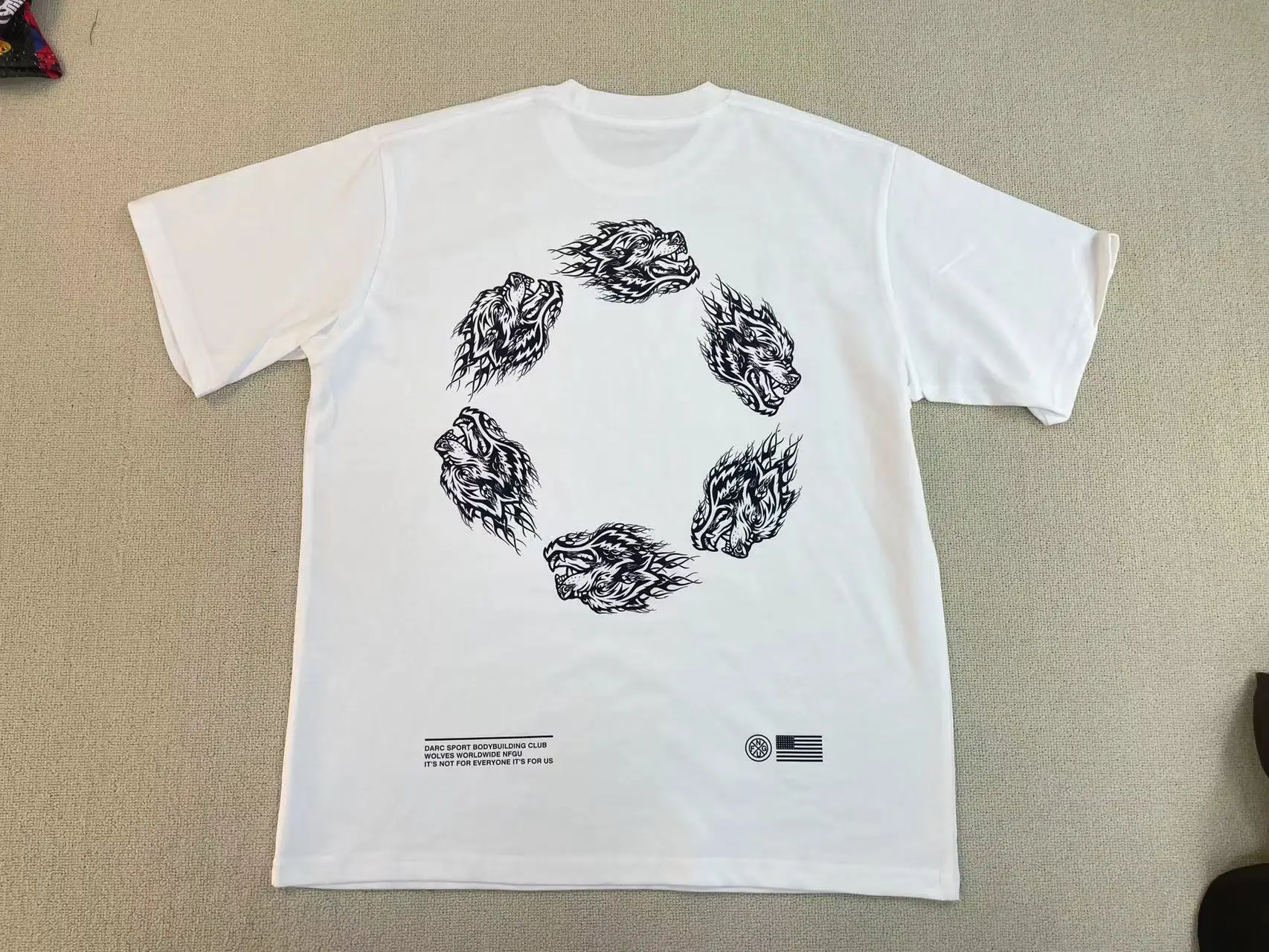 DARC SPORT Shirt UNION PREMIUM TEE IN WHITE Men Women High Quality DARC SPORT Shirt Digital Inkjet Printing Shirt
