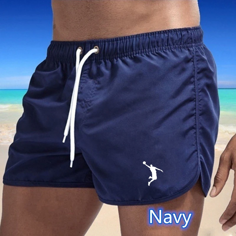 2024 Summer Quick Dry Swim Shorts For Men Swimwear Male Swimsuit Swimming Trunks Sexy Beach Shorts Surf Board Man Clothing Pants 2
