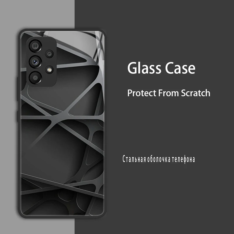 Advanced Protective Tempered Glass Phone Case with Hard Coque Bumper