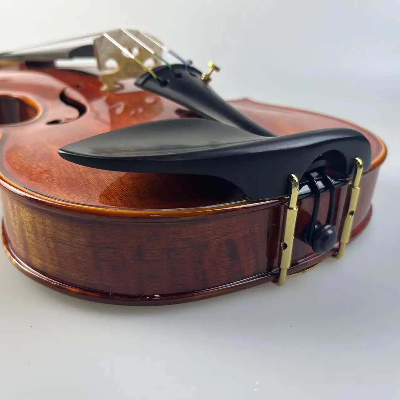 High Grade Solid Wood Violin, Handmade Cashew Paint, Professional Pattern Solid Wood Violin for Performance Grading