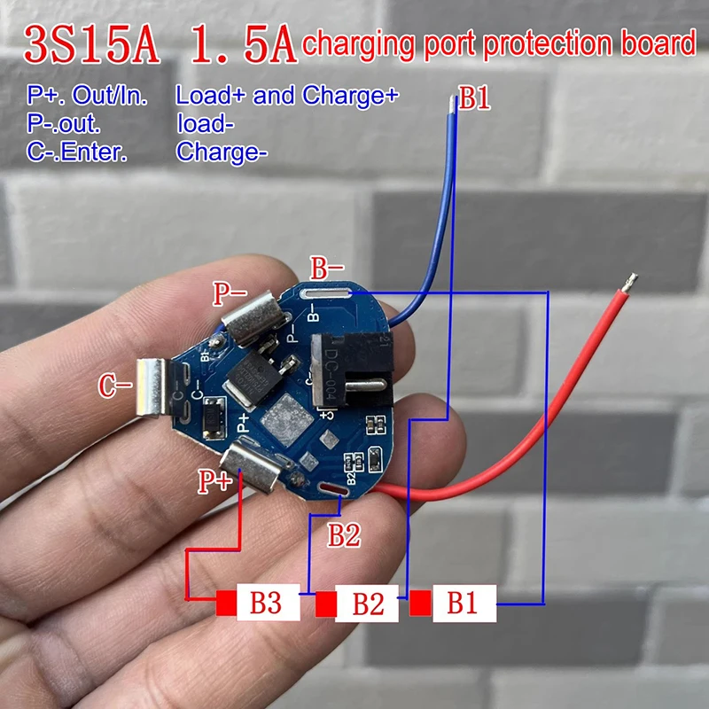 

3S 12.6V BMS Li-ion Lithium Battery Protection Board For Electric Drill18650 Power Bank Balancer Battery Equalizer Board