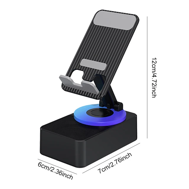 Soporte para teléfono móvil con altavoz Compatible con Bluetooth, soporte antideslizante de escritorio ajustable, plegable, soporte perezoso en vivo - AliExpress