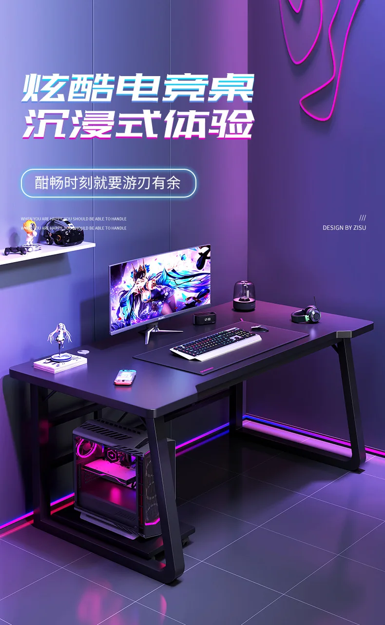Description Picture 2 of itemComputer Gaming Desk PC Computer Gamer Desk Ergonomic Workstation with Student Mesas Rental Table for Laptop for Home Offices