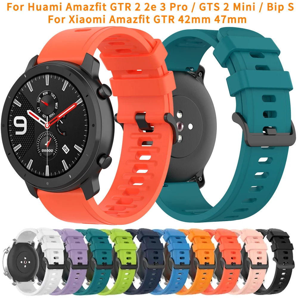 

Sport Watch Band Strap For Xiaomi Amazfit GTR 42mm 47mm Bracelet For Huami Amazfit GTR 2 2e 3 Pro / GTS 2 Mini / Bip S Correa